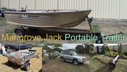 Mangrove Jack portable boat trailer